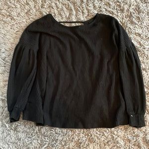 Open back, Black Sweater